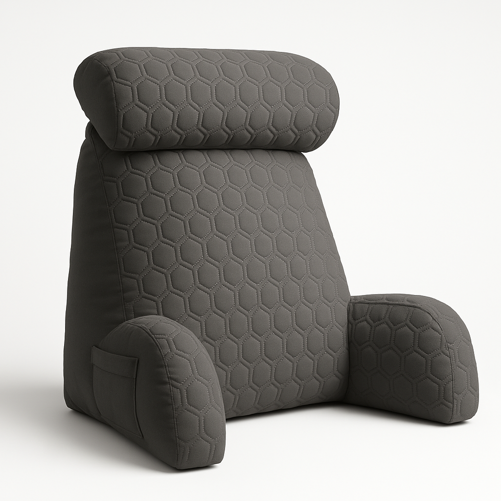 Coussin De Lecture Confort Gris Signature