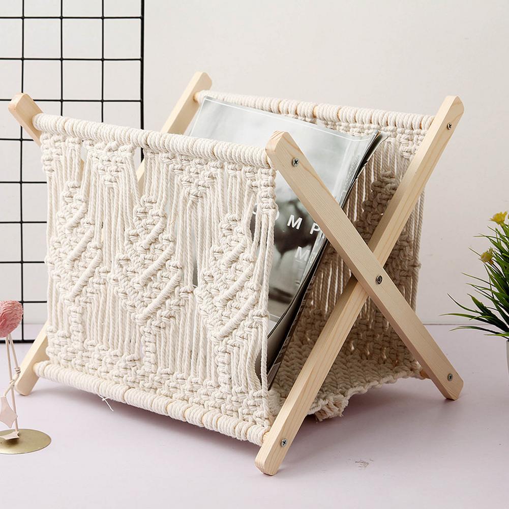 Porte Revue Élégant en Tissu Premium