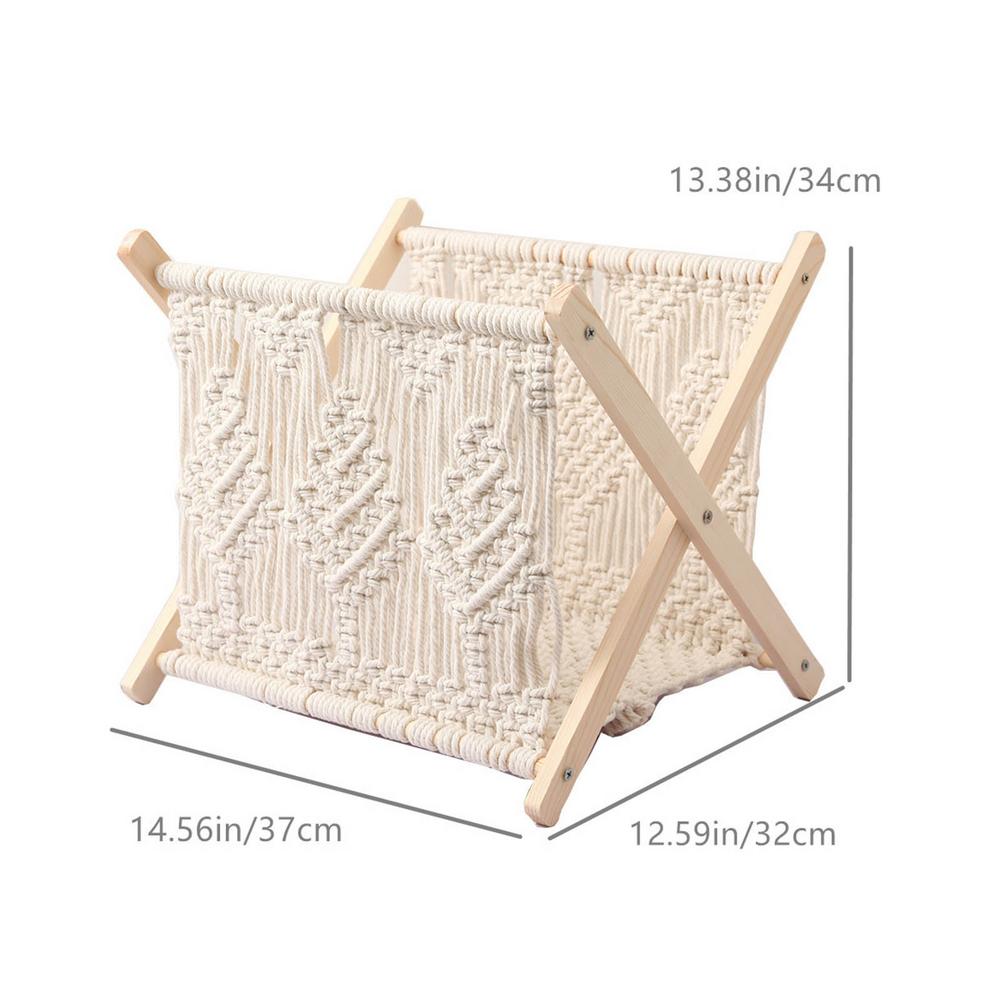 Porte Revue Élégant en Tissu Premium