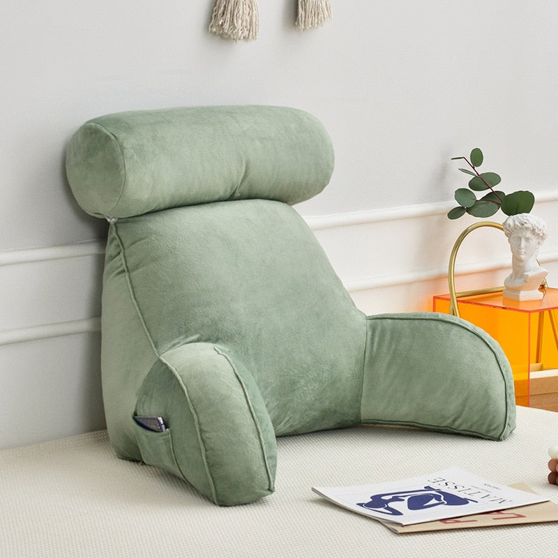 Coussin de Lecture Vert