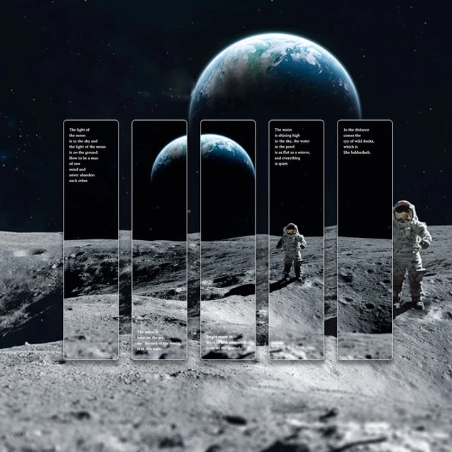5 Marque-Pages Astronaute Cosmiques