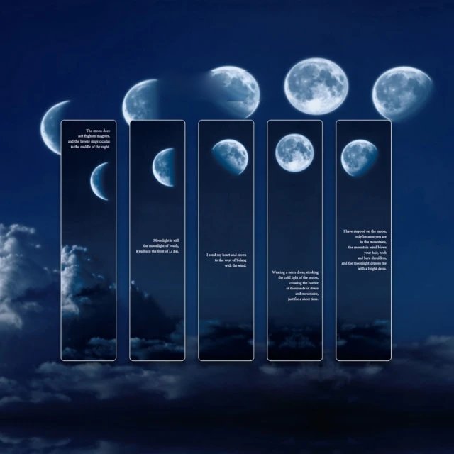 5 Marque-Pages Magie Nocturne