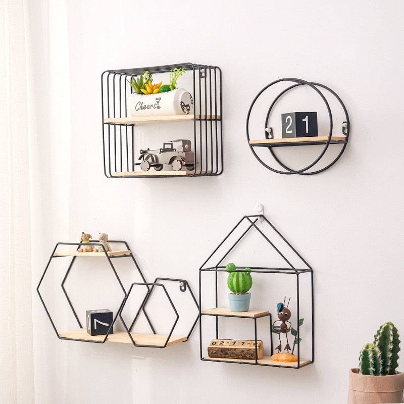 Étagère À Livre Design Hexagone
