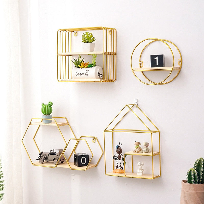 Étagère À Livre Design Hexagone