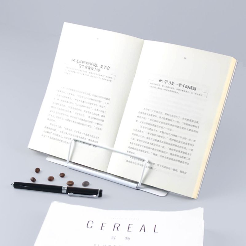 Support De Livre Épuré Style Vintage Blanc