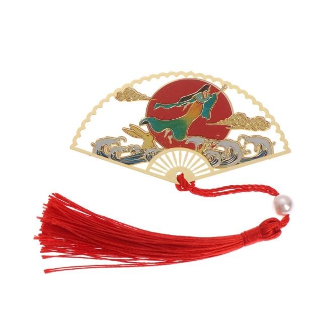 Élégant Marque-Page Style Éventail Japonais