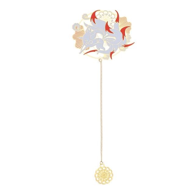 Marque-Page Rond à Motifs Gumiho Éblouissant
