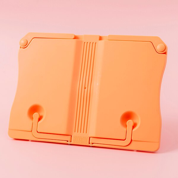 Support Livre En Plastique Orange Élégance