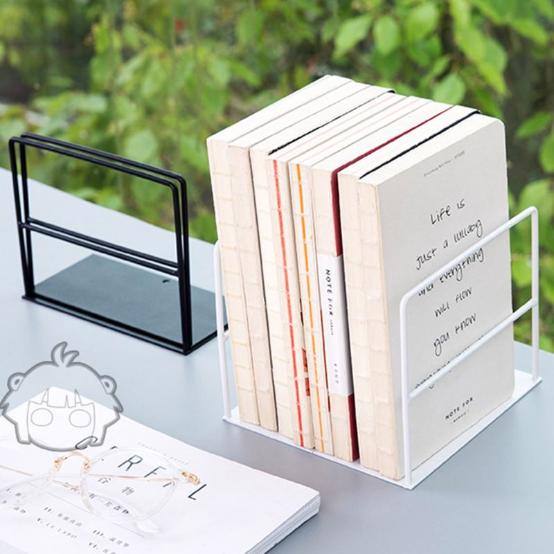 Serre-Livre Élégant De Bureau Blanc