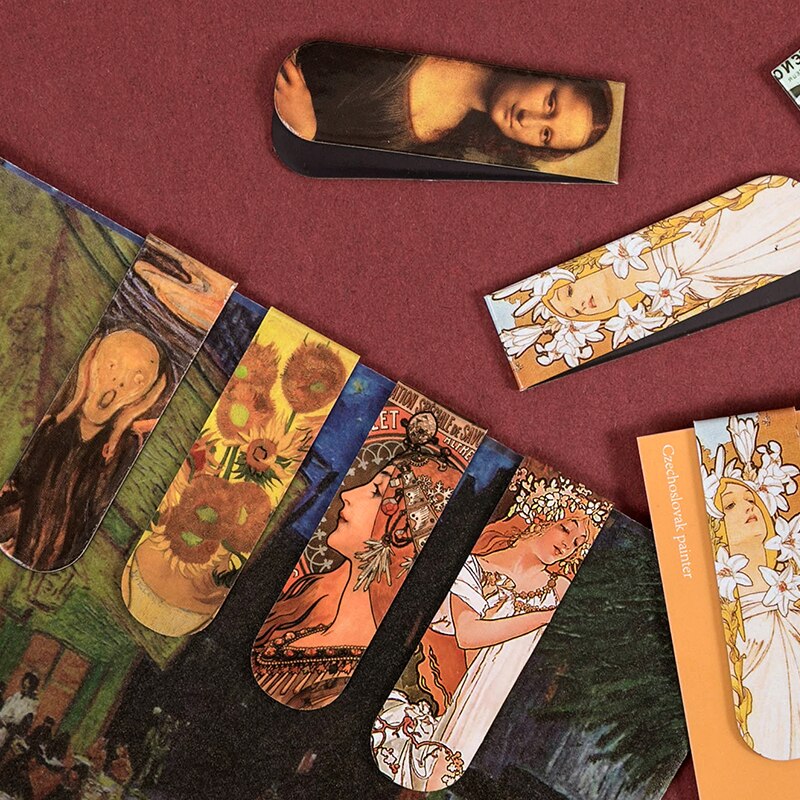 Marque-Page Magnétique Style Van Gogh
