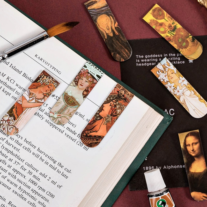 Marque-Page Magnétique Style Van Gogh