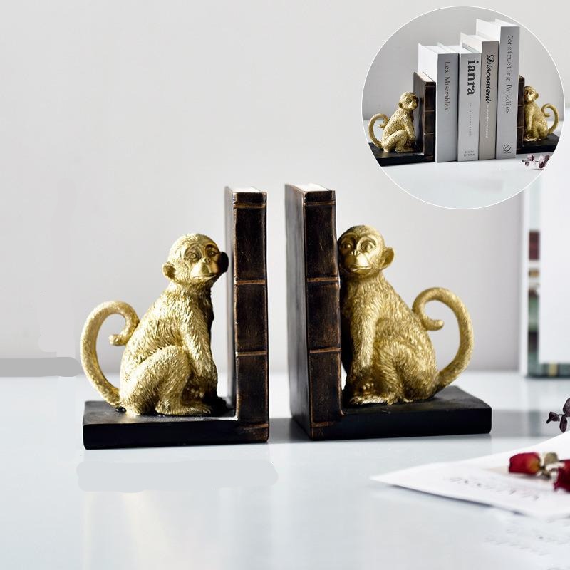 Serre-Livres Singe Élégance