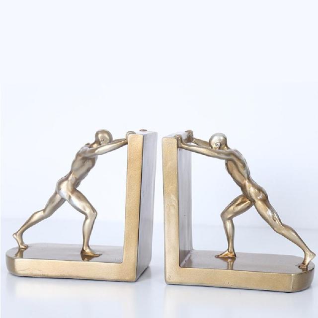 Serre-Livres Sculpture Homme Design Élégant