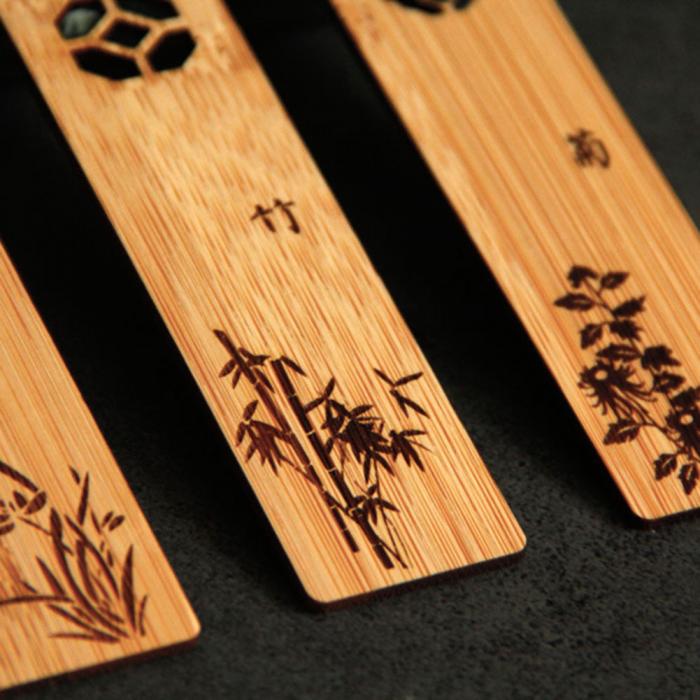 Signets En Bois Naturel Inspirés Par Les Plantes